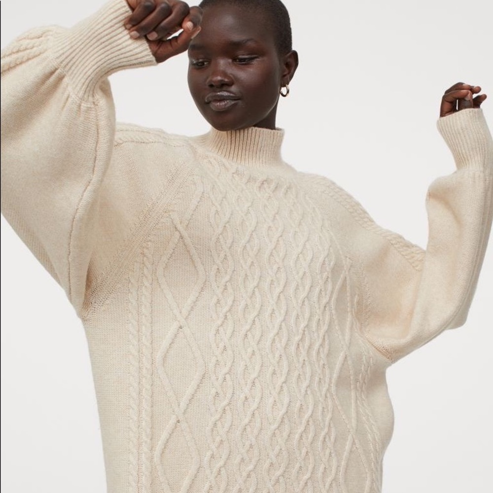 H&M Cable Knit Sweater Dress